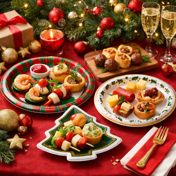 5 Best Christmas Appetizer Disposable Plates for Stress-Free Holiday Hosting
